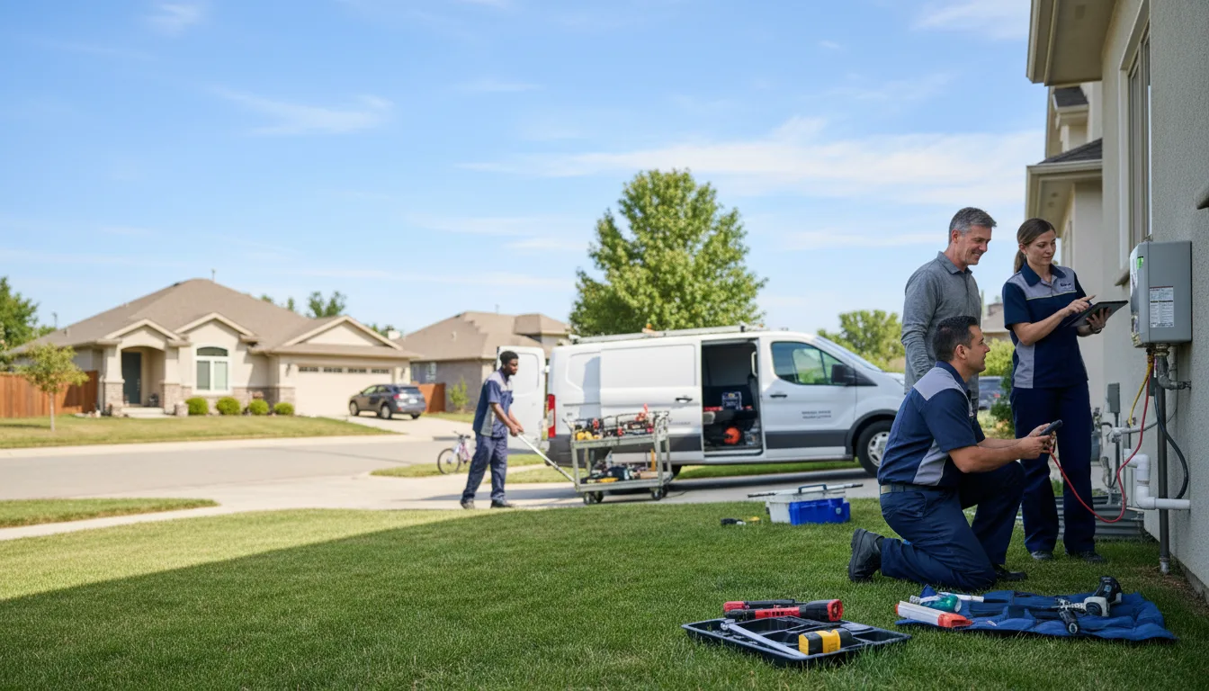 Tankless water heater service in Granton, WI